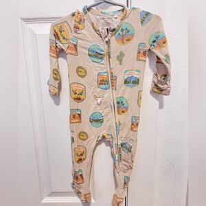 Angel Dear Adventure National Parks Onesie Pajama Footies 3-6months